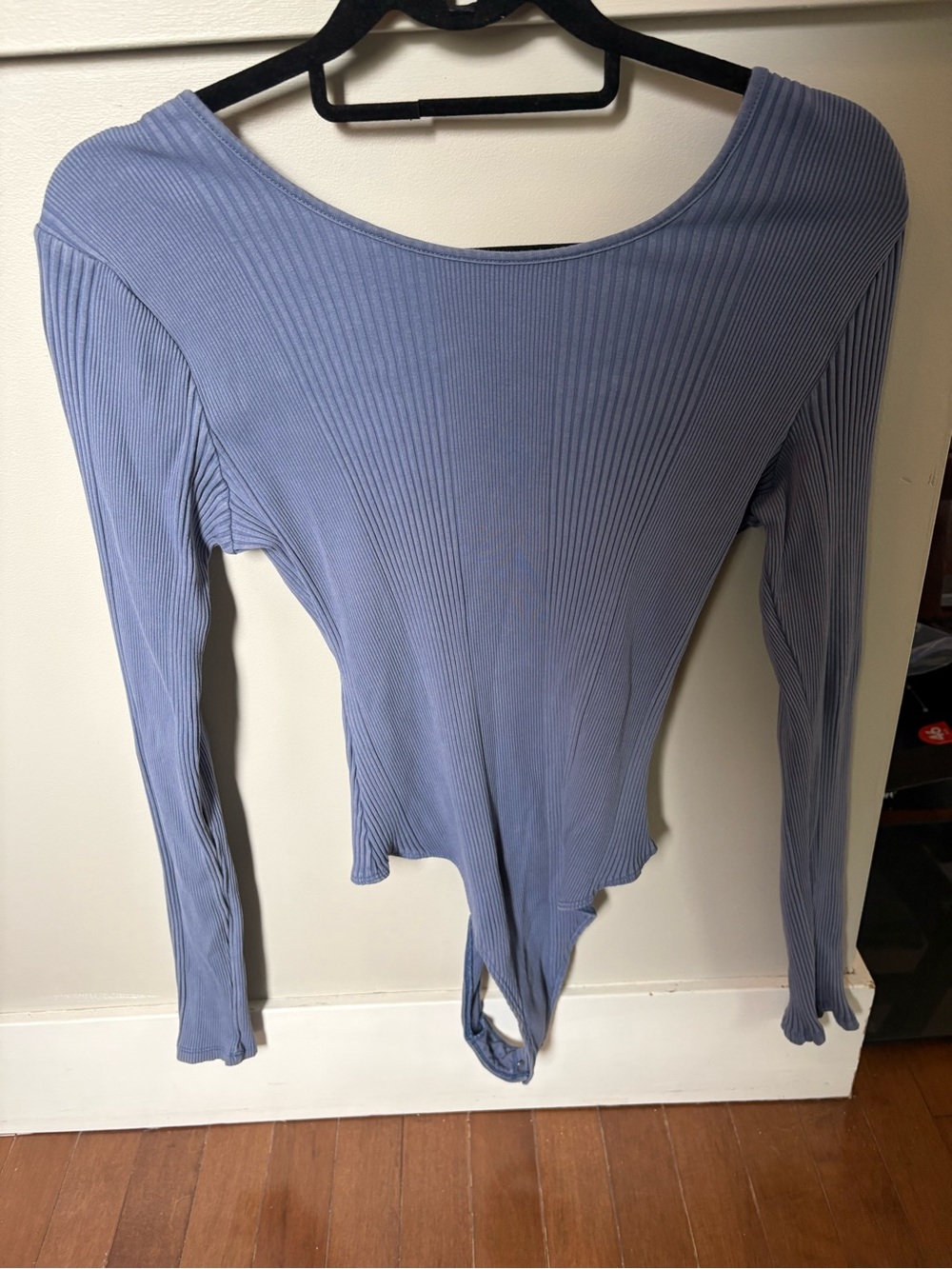 American Eagle Outfitters Ribbed high neck line, deep swoop in the back.